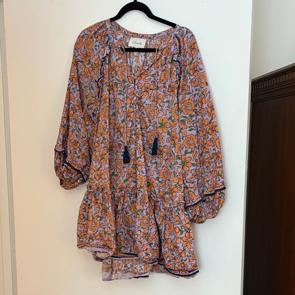 Cleobella Floral Dress - Purple and Orange